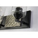 Arcadia 3 Light 22 inch MB Bath Light Wall Light in Matte Black